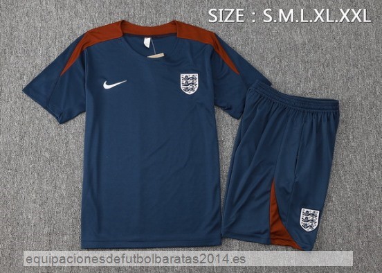 Nuevo Entrenamiento Conjunto Completo Inglaterra 2024 Azul Marino Baratas